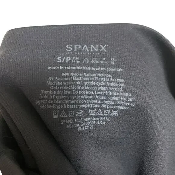 NWT! SPANX 'Look At Me Now' Black Camo Leggings Womens - Picture 10 of 12